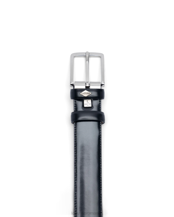 Lottusse bărbați cinturones binder lustruit catarama vitel TJT636 accesorii negru