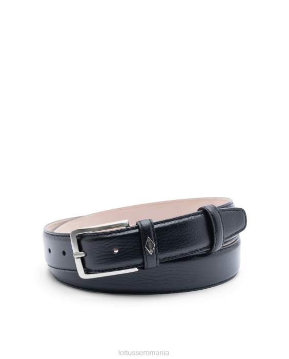 Lottusse bărbați cinturones boabe vitel catarama TJT634 accesorii negru