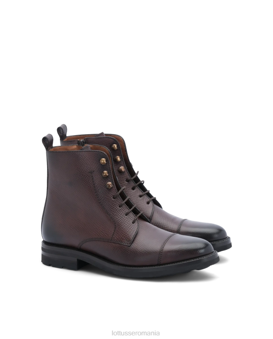 Lottusse bărbați botine moi premium pentru vițel TJT6129 încălţăminte moca