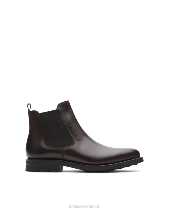 Lottusse bărbați botine premium crust anilin vițel TJT649 încălţăminte moca