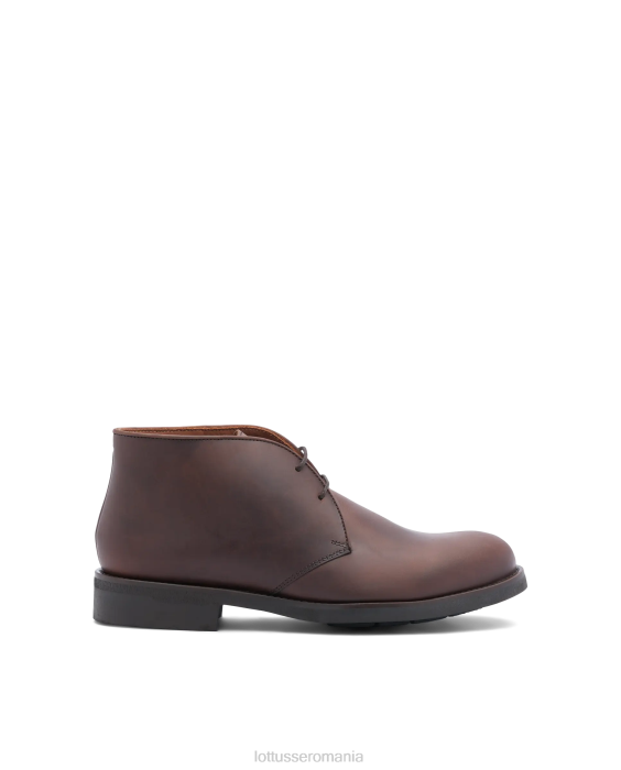 Lottusse bărbați cizme chelsea wax calf joase TJT6186 încălţăminte maro