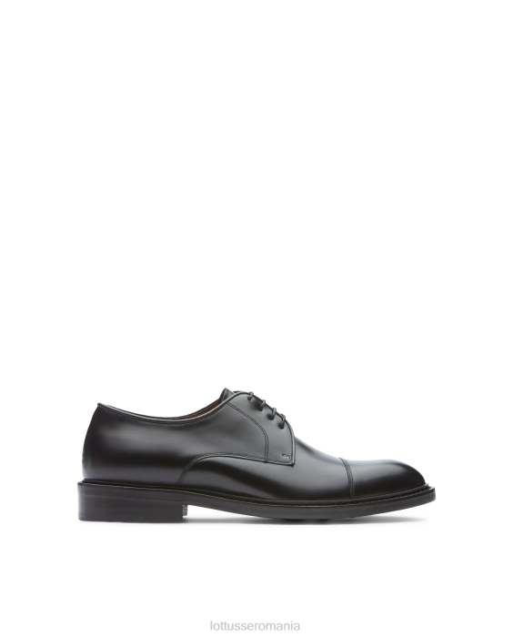 Lottusse bărbați harrys derby de vițel luminos TJT625 încălţăminte negru