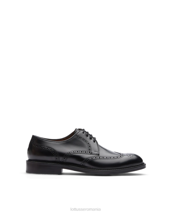 Lottusse bărbați harrys derby de vițel luminos TJT627 încălţăminte negru