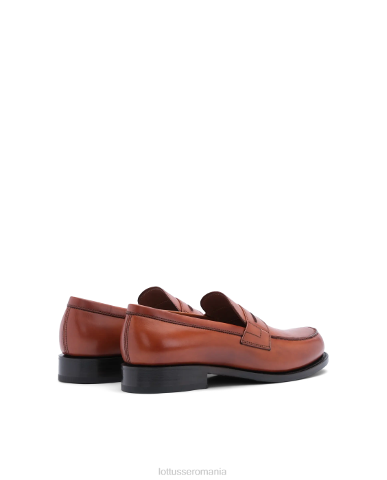 Lottusse bărbați kingstown crust anilin vițel mocasini TJT644 încălţăminte maro