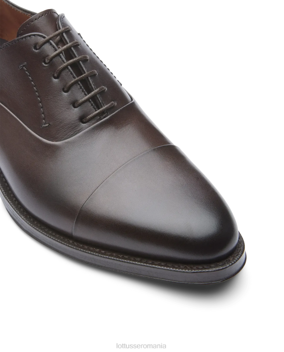 Lottusse bărbați crust premium anilin vițel oxford TJT62 încălţăminte moca