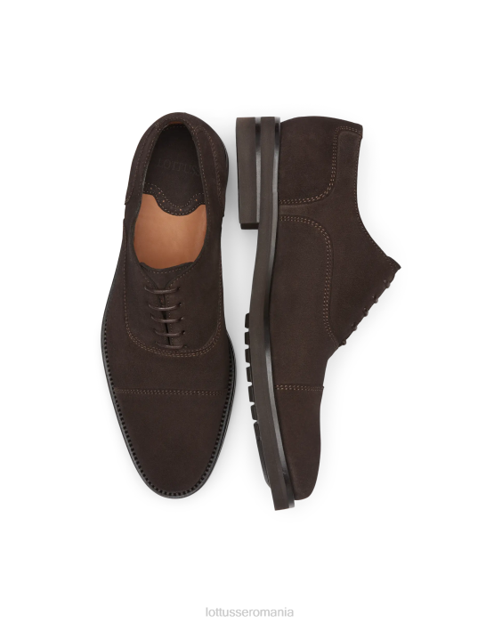 Lottusse bărbați holborn suede vițel oxford TJT616 încălţăminte moca