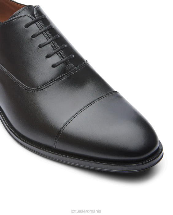Lottusse bărbați lenox peria vițel oxford TJT68 încălţăminte negru