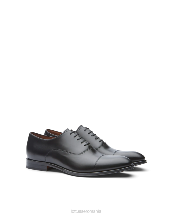 Lottusse bărbați lenox peria vițel oxford TJT68 încălţăminte negru