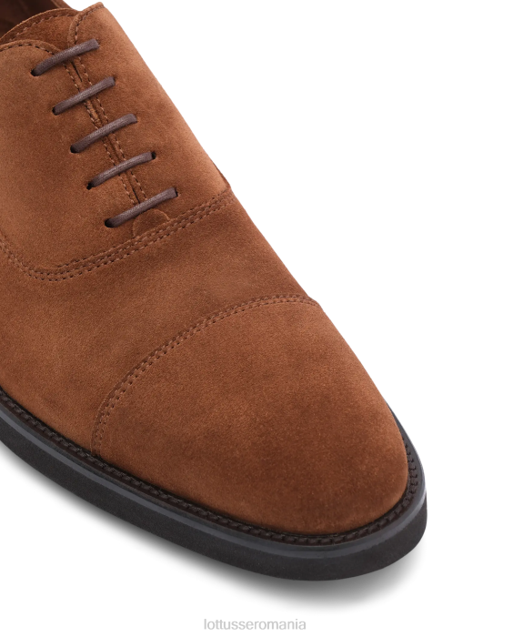 Lottusse bărbați oxfords holborn din piele intoarsa de vitel TJT6144 încălţăminte maro