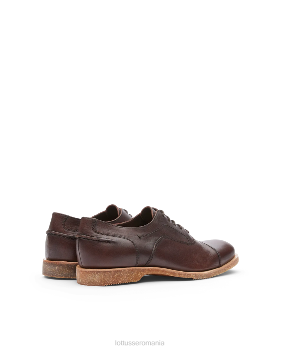 Lottusse bărbați terra vaqueta soft calf oxford TJT685 încălţăminte maro