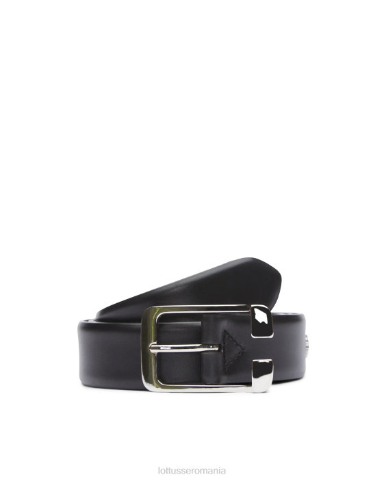 Lottusse Colectie cinturon crust anilin embossy calf catarama TJT6451 accesorii negru
