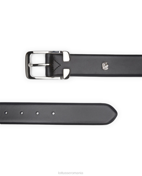 Lottusse Colectie cinturon crust anilin embossy calf catarama TJT6451 accesorii negru