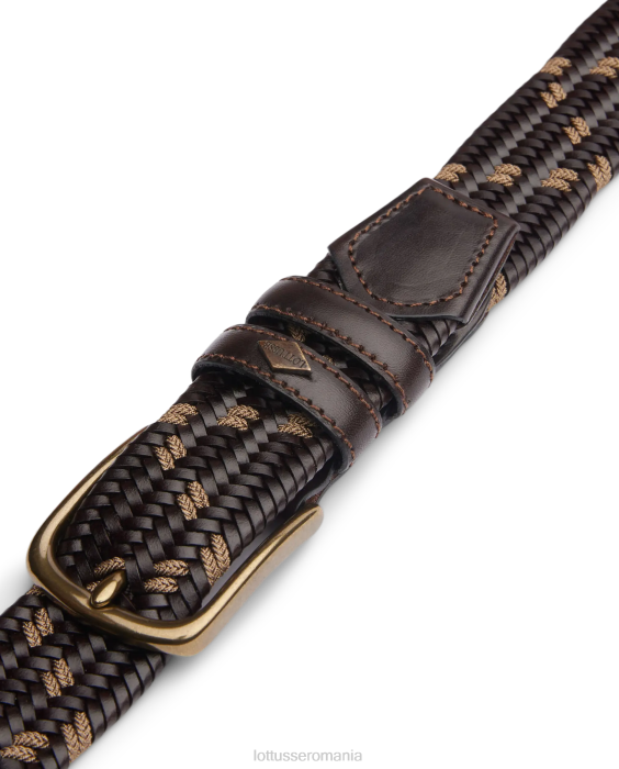 Lottusse Colectie cinturon edmund vaqueta moka elastic impletit TJT6453 accesorii maro