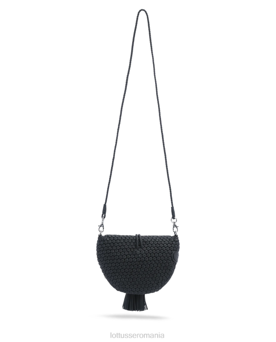 Lottusse femei geantă moale noodbag merino miel TJT6336 accesorii negru