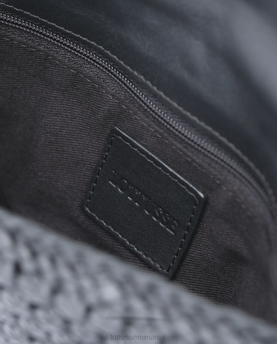 Lottusse femei geantă moale noodbag merino miel TJT6336 accesorii negru