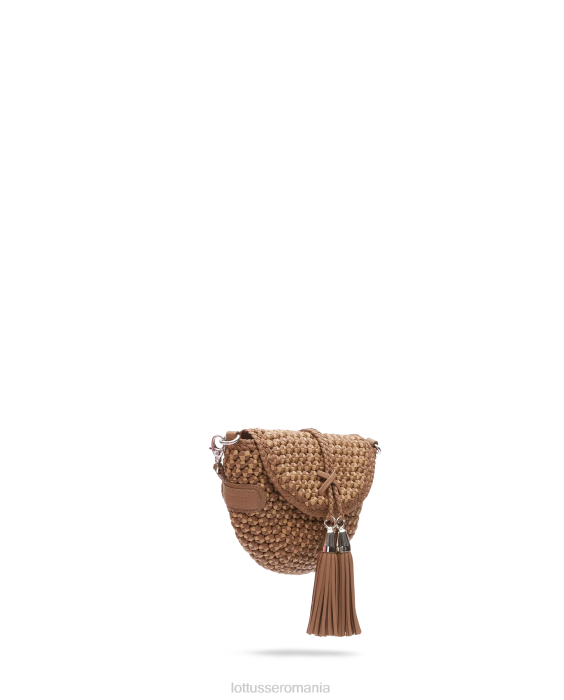 Lottusse femei geantă moale noodbag merino miel TJT6340 accesorii maro