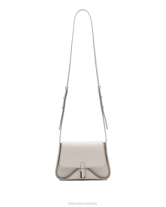 Lottusse femei geanta crossbody din vitel cereale talaia TJT6326 accesorii aproape alb