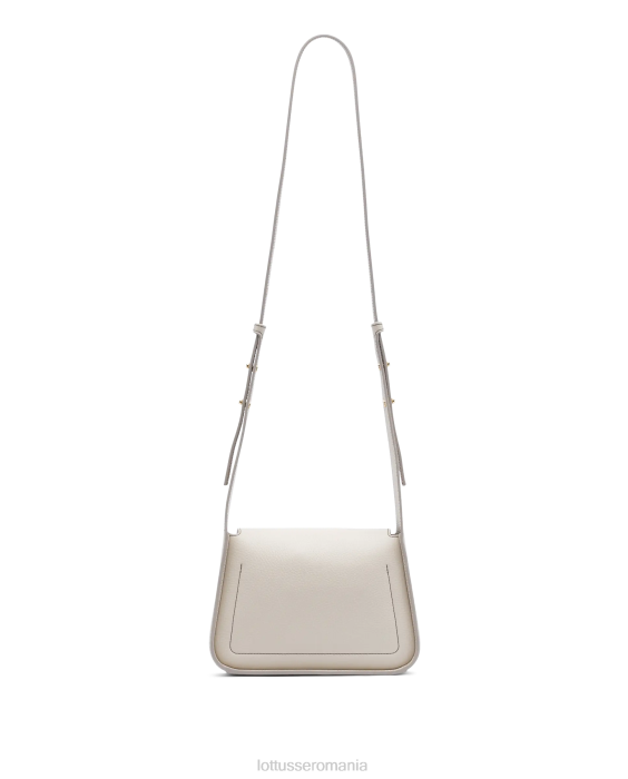 Lottusse femei geanta crossbody din vitel cereale talaia TJT6326 accesorii aproape alb