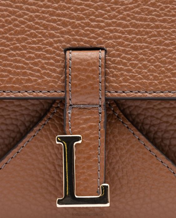 Lottusse femei geanta crossbody din vitel cereale talaia TJT6327 accesorii maro