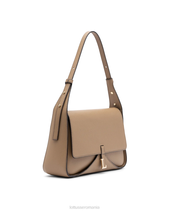 Lottusse femei geantă cu mâner superior vițel cereale talaia TJT6325 accesorii natural
