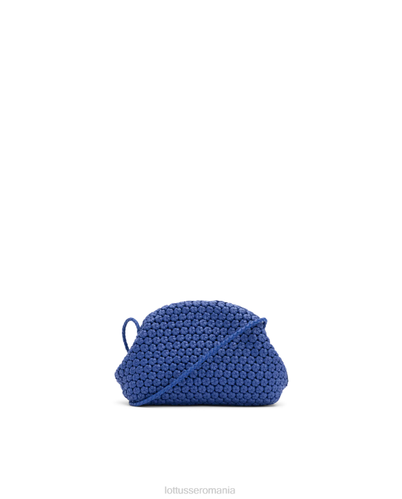 Lottusse femei noodbag geantă cu mâner moale de miel merinos TJT6348 accesorii albastru