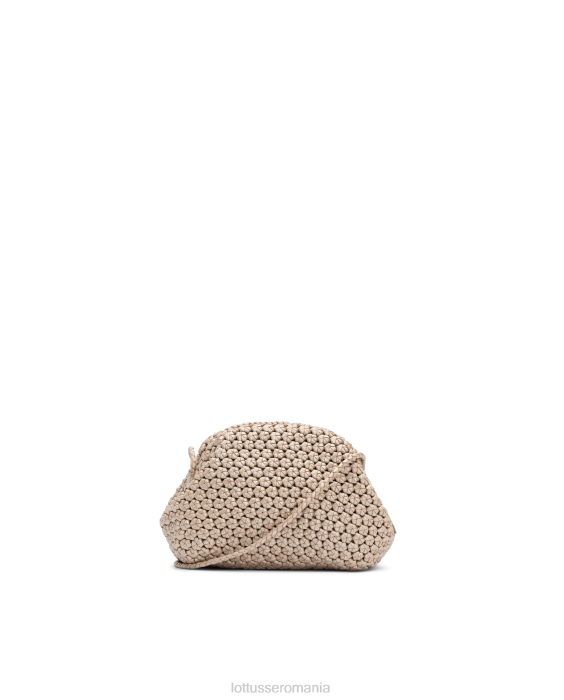 Lottusse femei noodbag geantă cu mâner moale de miel merinos TJT6349 accesorii argint