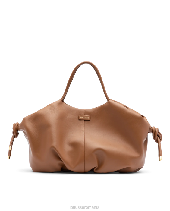 Lottusse femei geantă de umăr moale serena lamb TJT6329 accesorii maro