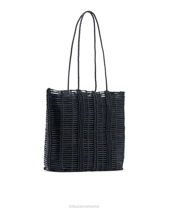 Lottusse femei editează cumpărător de capră împletită TJT6363 accesorii negru