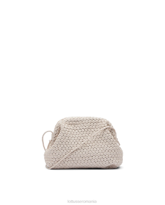 Lottusse femei clutch moale noodbag de miel merinos TJT6345 accesorii aproape alb