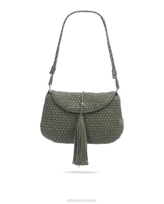 Lottusse femei noodbag geantă multicoloră de miel TJT6384 accesorii verde