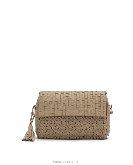 Lottusse femei noodbag lamb crossbody noodbag TJT6387 accesorii maro