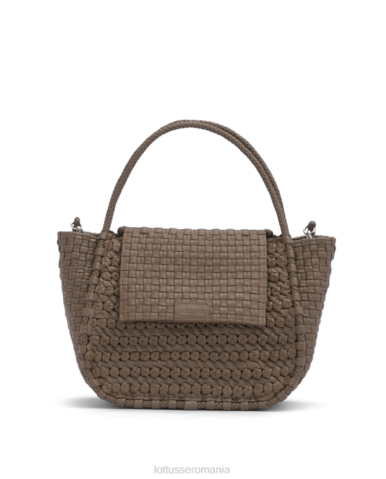 Lottusse femei noodbag lamb top handle noodbag TJT6377 accesorii taupe