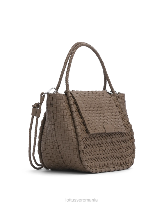Lottusse femei noodbag lamb top handle noodbag TJT6377 accesorii taupe