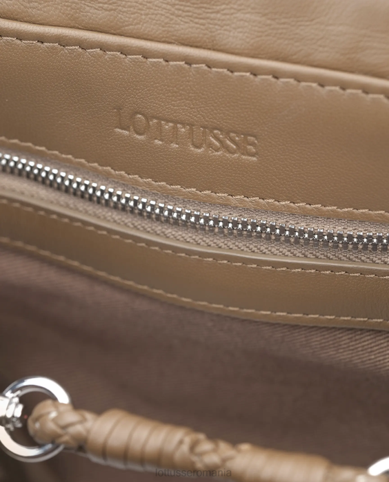 Lottusse femei noodbag lamb top handle noodbag TJT6377 accesorii taupe