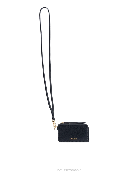 Lottusse femei portofel de vițel cu cereale talaia TJT6373 accesorii negru