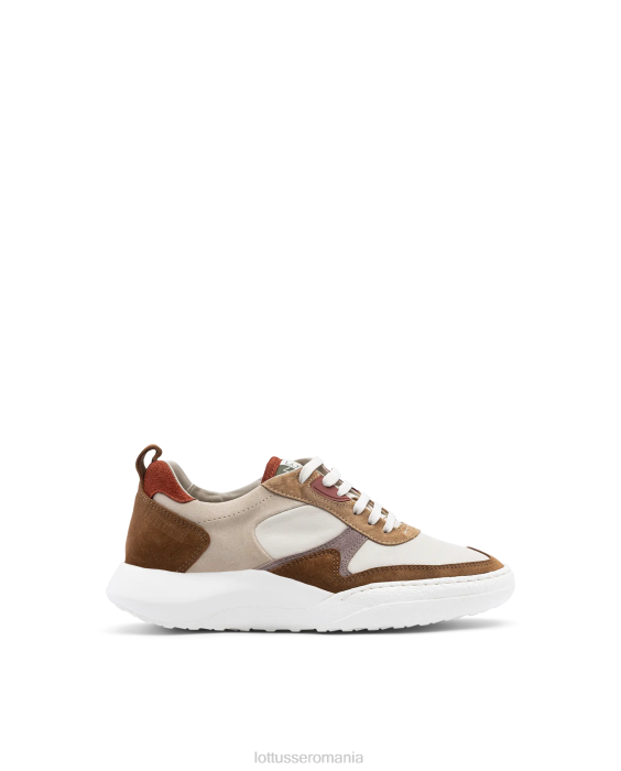 Lottusse femei adidași din piele de căprioară cu trotter TJT6419 încălţăminte multicolor