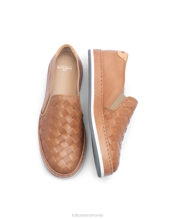 Lottusse femei adidași din piele din plasă de miel libby TJT6309 încălţăminte natural