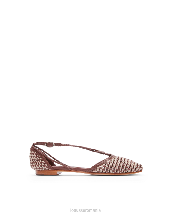 Lottusse femei balerini din piele de plasă de miel delice TJT6290 încălţăminte multicolor
