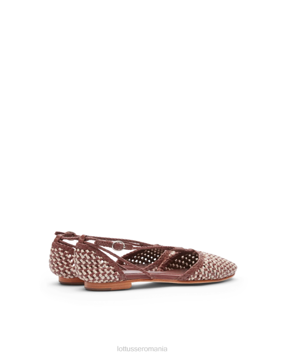 Lottusse femei balerini din piele de plasă de miel delice TJT6290 încălţăminte multicolor