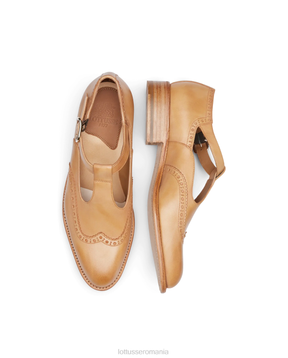 Lottusse femei cambridge vacuno crust anilina calugari TJT6210 încălţăminte maro
