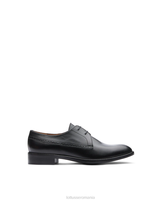 Lottusse femei derby claire plain calf TJT6396 încălţăminte negru