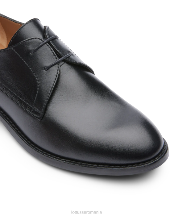 Lottusse femei derby claire plain calf TJT6396 încălţăminte negru