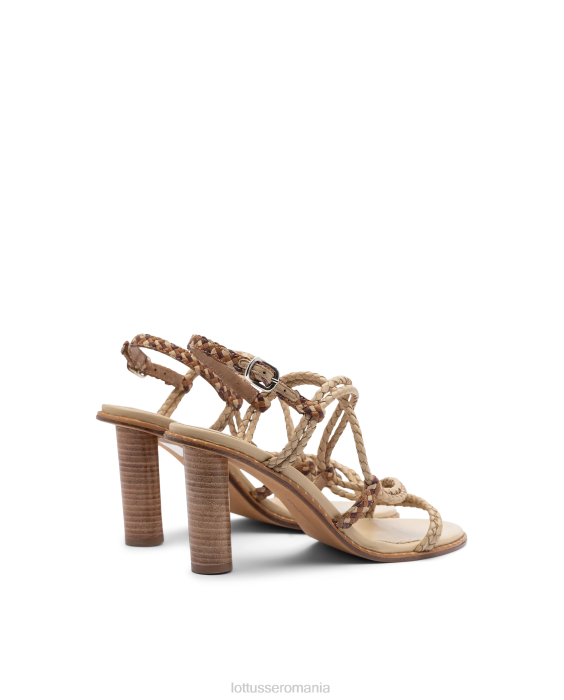 Lottusse femei sandale de capră împletite etnice TJT6250 încălţăminte multicolor