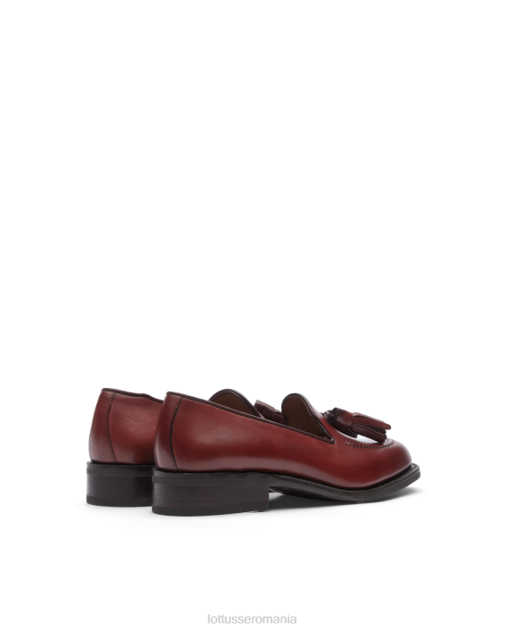Lottusse femei mocasini cambridge crust anilin embossy vitel TJT6205 încălţăminte maro