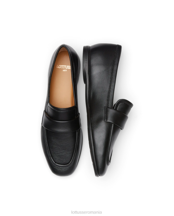 Lottusse femei mocasini moi de miel goya TJT6409 încălţăminte negru
