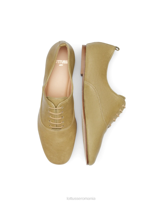 Lottusse femei goya bright wash miel oxford TJT6274 încălţăminte verde măsliniu