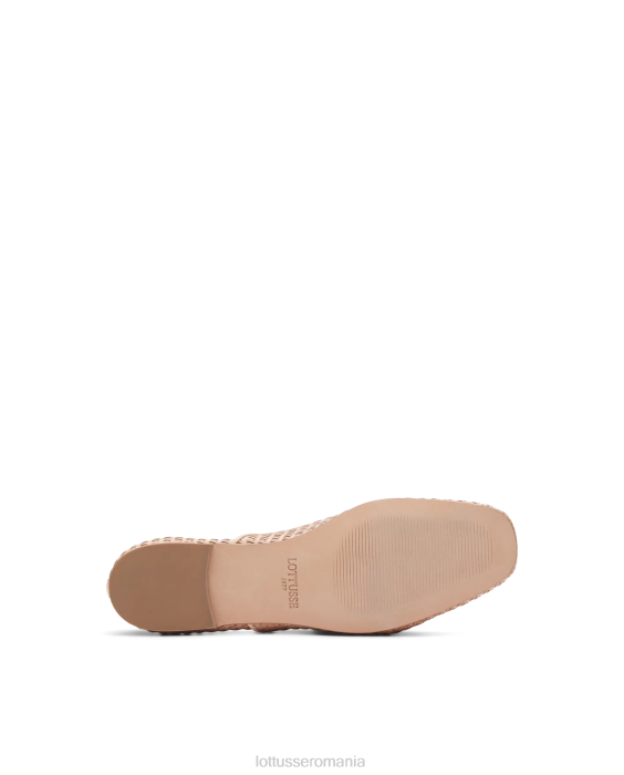 Lottusse femei oxford din piele de plasă de vițel goya TJT6269 încălţăminte natural
