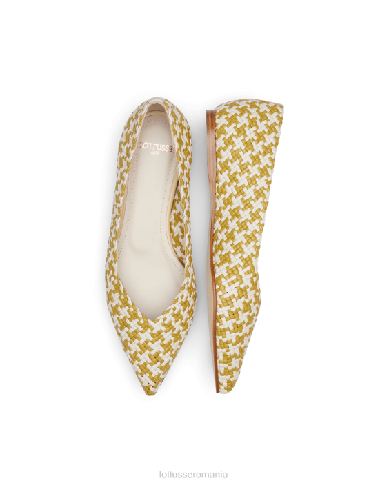 Lottusse femei pantofi de vară din piele de plasă de miel TJT6312 încălţăminte multicolor