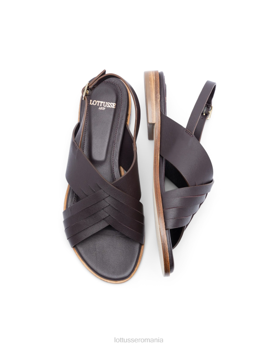 Lottusse femei sandale de miel moale nylo violet TJT6255 încălţăminte maro