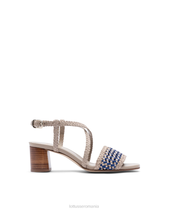 Lottusse femei sandale de vara din piele din plasa de miel TJT6314 încălţăminte multicolor
